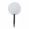Lindby Lampe solaire LED Lago, Ø 30 cm, boule, piquet de terre, blanc^ Lampes Décoratives