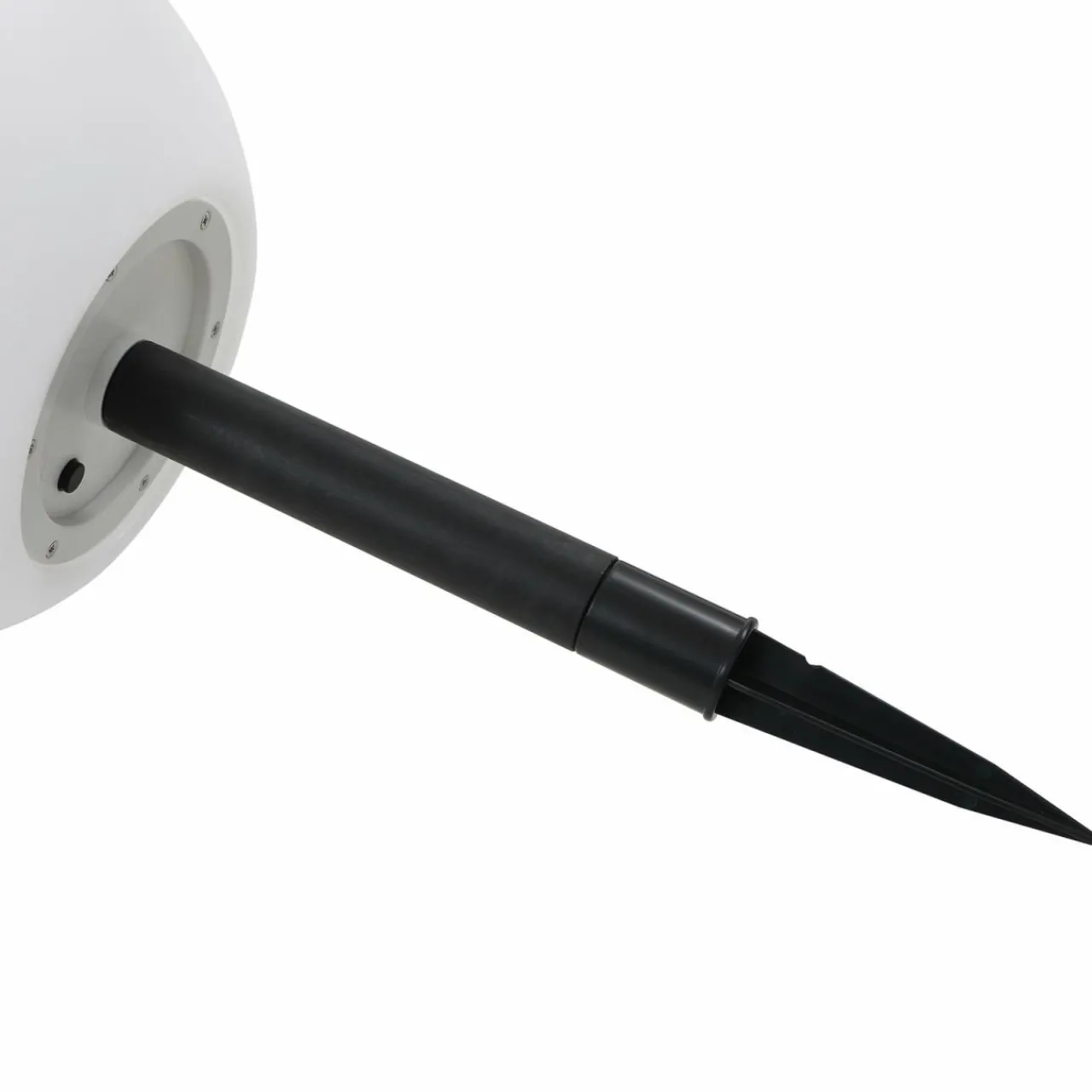 Lindby Lampe solaire LED Lago, Ø 25 cm, boule, piquet de terre, blanc^ Lampes Décoratives