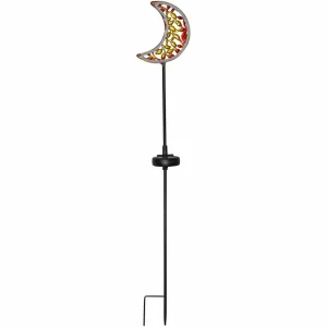 STAR TRADING Lampe solaire LED Linny Moon avec piquet^ Lampes Décoratives