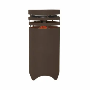 STAR TRADING Lampe solaire LED Marron, hauteur 40 cm, brun, métal, USB-C^ Lampes Décoratives