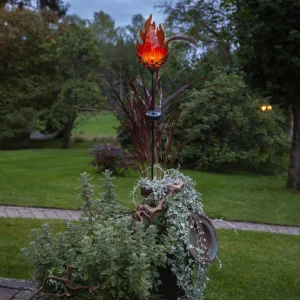 STAR TRADING Lampe solaire LED Melilla Flame forme flamme^ Lampes Décoratives