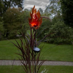 STAR TRADING Lampe solaire LED Melilla Flame forme flamme^ Lampes Décoratives