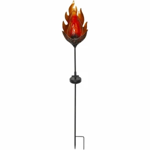 STAR TRADING Lampe solaire LED Melilla Flame forme flamme^ Lampes Décoratives