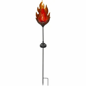 STAR TRADING Lampe solaire LED Melilla Flame forme flamme^ Lampes Décoratives