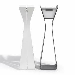 Les Jardins Lampe solaire LED Osmoz en aluminium, blanche^ Lampes Décoratives