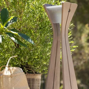 Les Jardins Lampe solaire LED Osmoz en Duratek, grise^ Lampes Décoratives