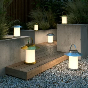 Nordlux Lampe solaire Temple To-Go, laiton, hauteur 22 cm^ Lampes Décoratives