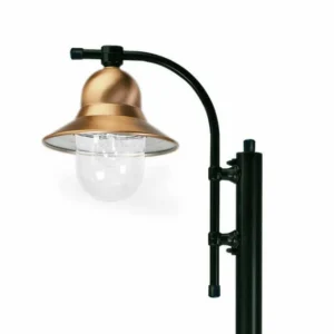 K.S. Verlichting 1 lampe sur mât Toscane 240 cm, noir^ Lampadaires D'Extérieur