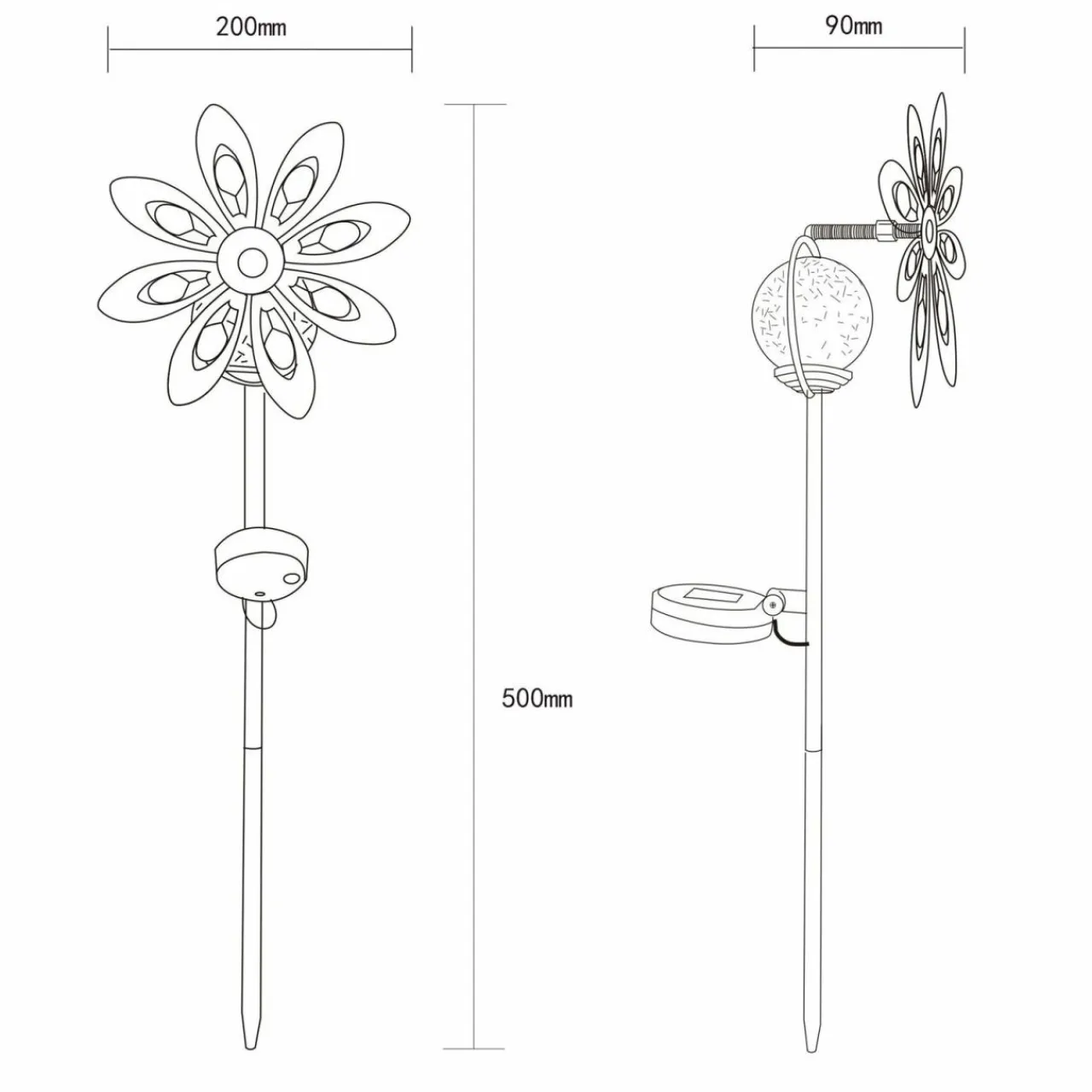 lampe_sur_piquet_led_solaire__brun_rouille_mtal_verre_0.webp Globo Lampe sur piquet LED solaire 36576, brun rouille, métal, verre^ Lampes Décoratives