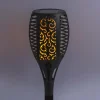 Globo Lampe sur piquet LED solaire 33077 Torche, noir, plastique^ Lampes Décoratives