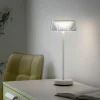 JUST LIGHT. Lampe table batterie LED Dora, dim, IP44, blanche^ Lampes Décoratives