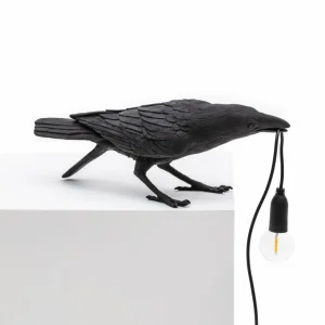 SELETTI Lampe table déco LED Bird Lamp, jouant, noir^ Lampes Décoratives