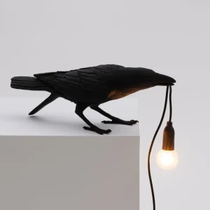 SELETTI Lampe table déco LED Bird Lamp, jouant, noir^ Lampes Décoratives
