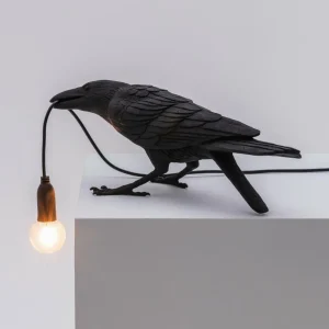 SELETTI Lampe table déco LED Bird Lamp, jouant, noir^ Lampes Décoratives