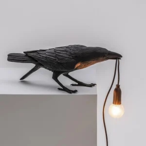 SELETTI Lampe table déco LED Bird Lamp, jouant, noir^ Lampes Décoratives