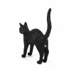 SELETTI Lampe table déco LED Jobby The Cat, noire^ Lampes Décoratives