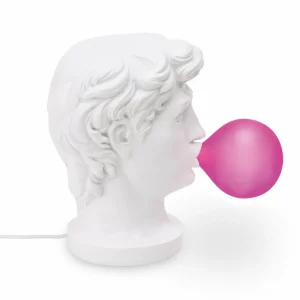 SELETTI Lampe table déco LED Wonder Times, blanc/rose^ Lampes Décoratives