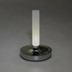 Konstsmide Lampe table LED Biarritz IP54 batterie CCT argenté^ Lampes Décoratives