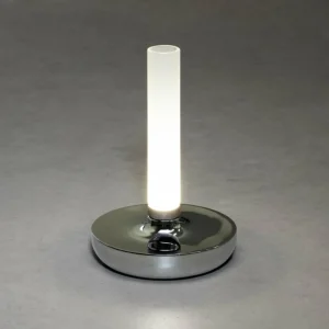 Konstsmide Lampe table LED Biarritz IP54 batterie CCT argenté^ Lampes Décoratives