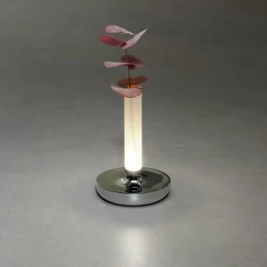 Konstsmide Lampe table LED Biarritz IP54 batterie CCT argenté^ Lampes Décoratives