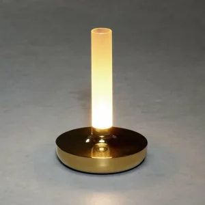 Konstsmide Lampe table LED Biarritz IP54 batterie CCT doré^ Lampes Décoratives