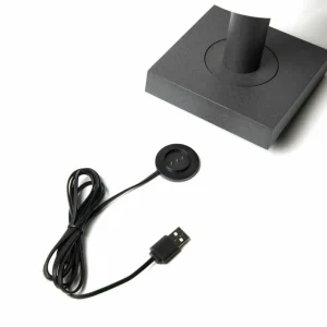 Konstsmide Lampe table LED Monaco, batterie, gris foncé^ Lampes Décoratives