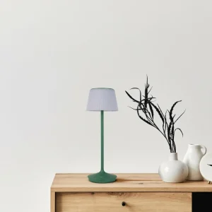 Näve Lampe table solaire LED Emmi CCT recharge, verte^ Lampes Décoratives