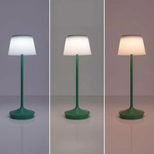 Näve Lampe table solaire LED Emmi CCT recharge, verte^ Lampes Décoratives