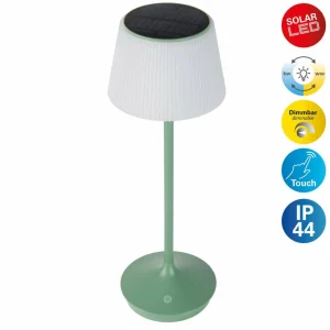 Näve Lampe table solaire LED Emmi CCT recharge, verte^ Lampes Décoratives