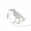 SELETTI Lampe terrasse déco LED Bird Lamp en attente blanc^ Lampes Décoratives