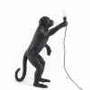 SELETTI Lampe terrasse déco LED Monkey Lamp debout noir^ Lampes Décoratives