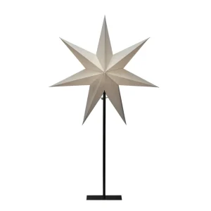Konstsmide Christmas Lampe Étoile en papier, 7 branches, blanche, 80 cm^ Lumière De Noël