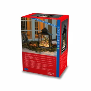 Konstsmide Christmas Lanterne déco LED Bonshommes neige noir IP44 42 cm^ Lumière De Noël