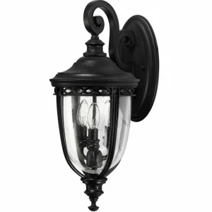 FEISS Lanterne English Bridle IP44 Ø 21,6 cm noire^ Appliques Murales Extérieures