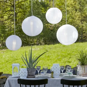 STAR TRADING Lanterne LED Flame Lantern, blanche, hauteur 16 cm^ Lampes Décoratives