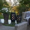 STAR TRADING Lanterne LED Flame Lantern, noire, hauteur 16 cm^ Lampes Décoratives