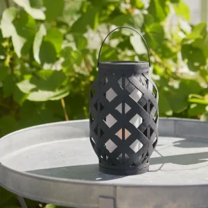 STAR TRADING Lanterne LED Flame Lantern, noire, hauteur 23 cm^ Lampes Décoratives