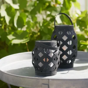 STAR TRADING Lanterne LED Flame Lantern, noire, hauteur 16 cm^ Lampes Décoratives