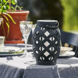 STAR TRADING Lanterne LED Flame Lantern, noire, hauteur 23 cm^ Lampes Décoratives