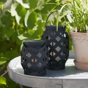 STAR TRADING Lanterne LED Flame Lantern, noire, hauteur 16 cm^ Lampes Décoratives