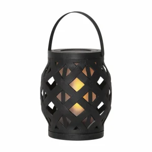 STAR TRADING Lanterne LED Flame Lantern, noire, hauteur 16 cm^ Lampes Décoratives