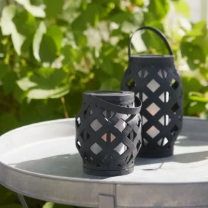 STAR TRADING Lanterne LED Flame Lantern, noire, hauteur 23 cm^ Lampes Décoratives