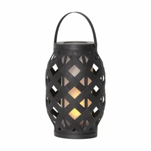 STAR TRADING Lanterne LED Flame Lantern, noire, hauteur 23 cm^ Lampes Décoratives