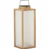 Les Jardins Lanterne solaire à LED Tradition en teck hauteur 65 cm^ Lampes Décoratives