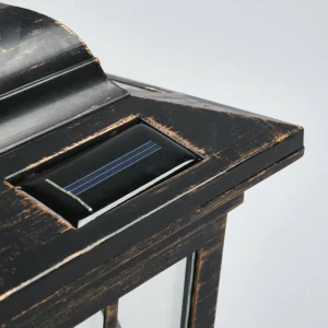 Lindby Lanterne solaire LED décorative Beata en set^ Lampes Décoratives