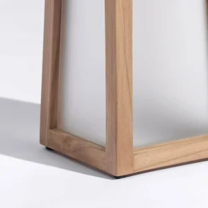 Les Jardins Lanterne solaire LED Tecka portable, teck 25 cm^ Lampes Décoratives