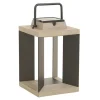 Les Jardins Lanterne solaire Teckalu, Duratek/alu noir 36,5 cm^ Lampes Décoratives