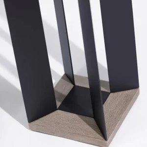 Les Jardins Lanterne solaire Teckalu, Duratek/alu noir 65,5 cm^ Lampes Décoratives