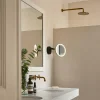 LEDS-C4 Vanity miroir mural à LED, 3 000 K, noir^ Meubles & Aménagements