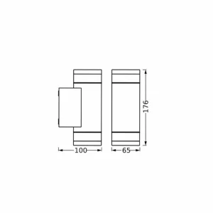 LEDVANCE Applique d'extérieur Endura Classic Ive, GU10, IP65^ Projecteurs D'Extérieur